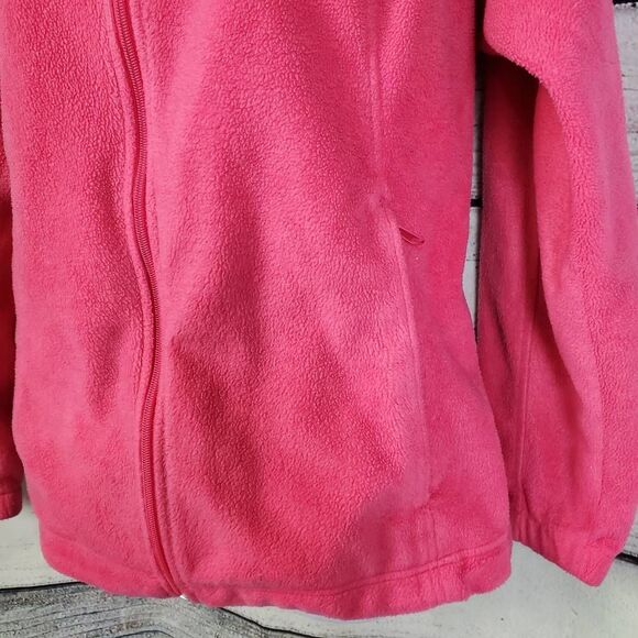 Columbia Pink Fleece Zip-Up Hoodie - Picture 3 of 9